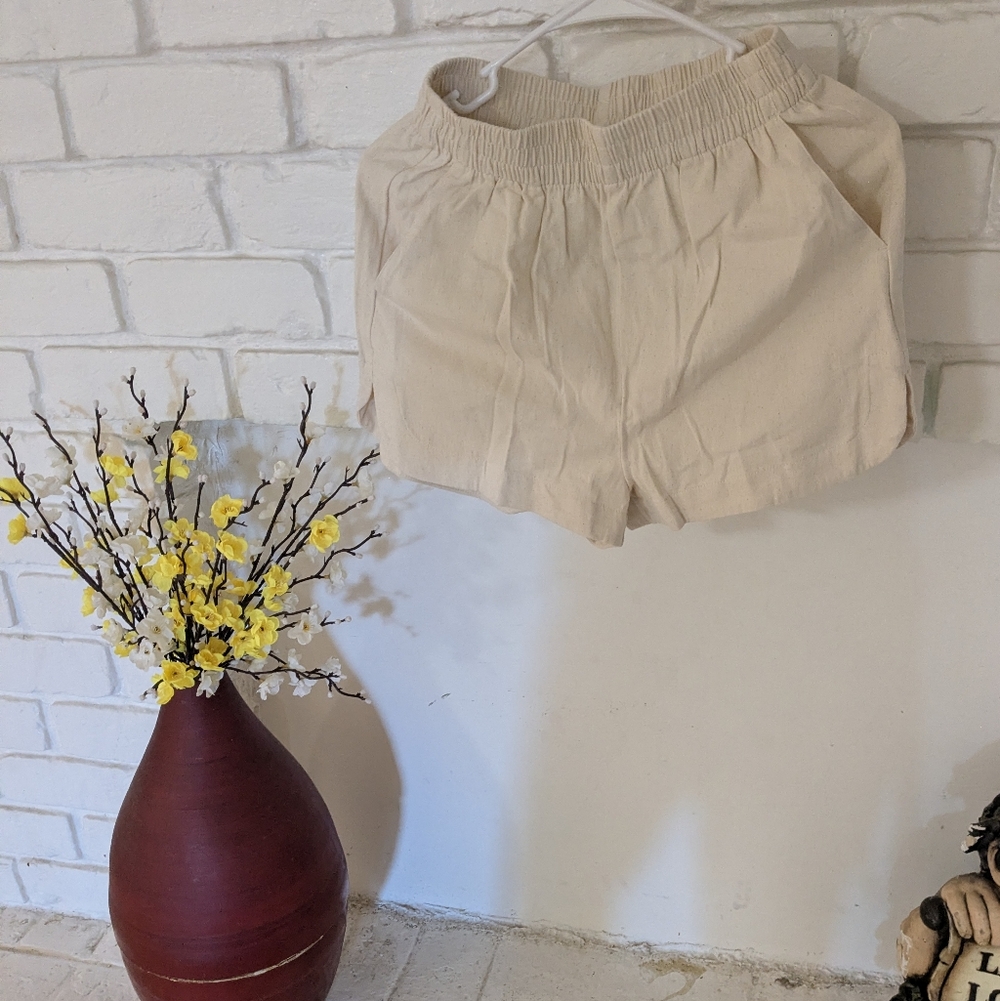 Rhythm Off-White Textured Shorts My Consignment View 2